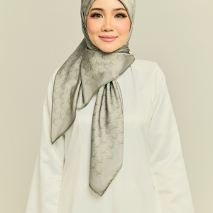Olive Green Monogram Hijab