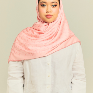 Cotton Candy Monogram Hijab