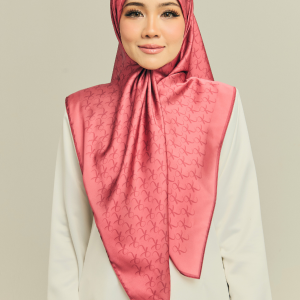 Raspberry Monogram Hijab