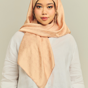 Peach Strudel Monogram Hijab